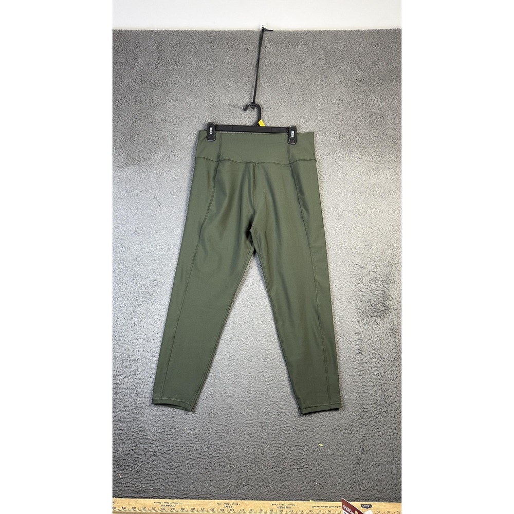 Kinesis Leggings Womens XL Green High Waisted Yoga Activewear‎ Stretch Pants